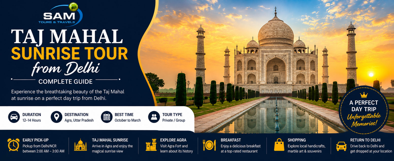 taj mahal sunrise tour from dehi