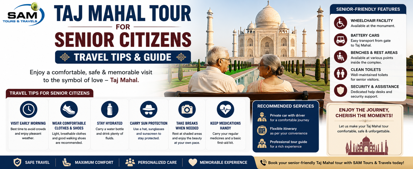 Taj Mahal Tour for Senior Citizens