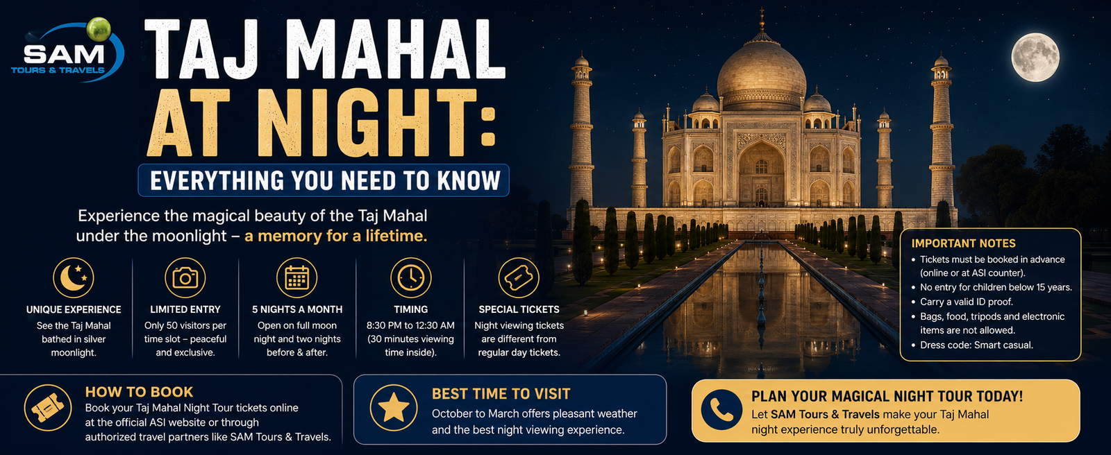 Taj Mahal at Night