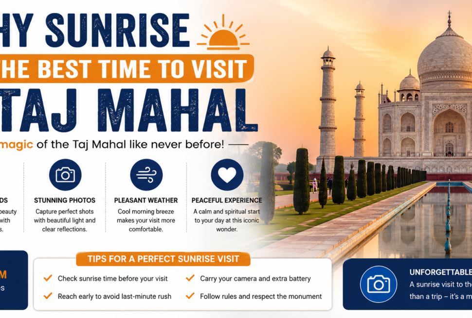 why sunrise is the best time to visit the taj mahal