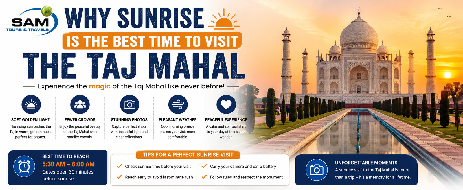 why sunrise is the best time to visit the taj mahal