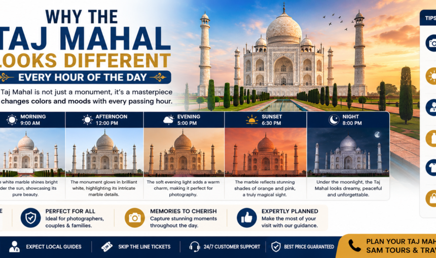 Why the Taj Mahal Looks Different Every Hour of the Day