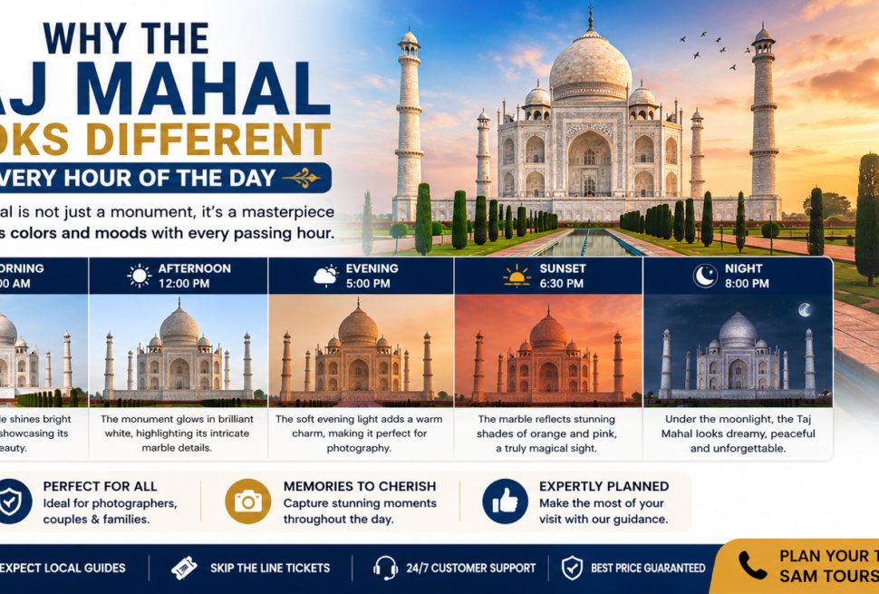 Why the Taj Mahal Looks Different Every Hour of the Day